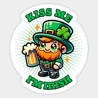 Kiss Me I'm Irish Sticker